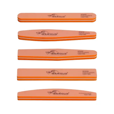 High Quality Custom Printed Professional Sponge Nail Buffer File Double Side Washable and Deformation-Free