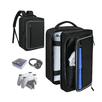 Travel Console Backpack Protective Suitcase Storage Bag Game Console Storage Bag
