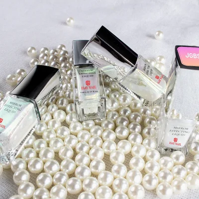 Manufacturer Wholesale Magic Mirror Custom Nail Polish Metallic Liquid Chrome Nails