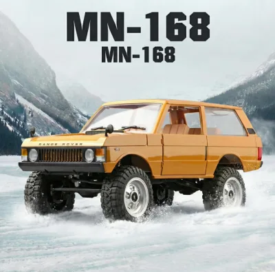 MN168 1/12 4WD RC Crawler Range Rover 2.4GHz 10kmh RTR Off Road Vehicle with LED Lights Metal Oil Shocks