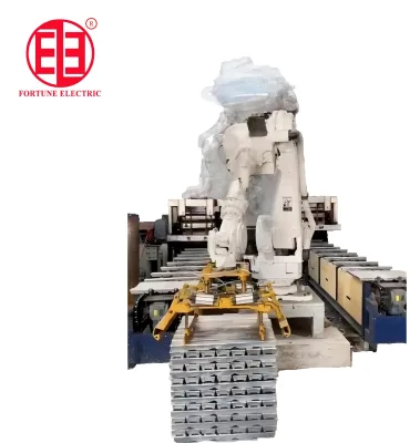 Aluminum Ingot Stacking and Palletization with Innovative Robot System