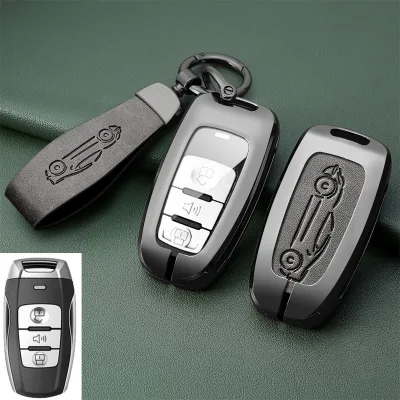 For HAVAL METAL+LEATHER Car Key case Bag Cover case