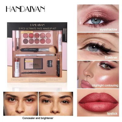 Face Makeup Set with Reusable Waterproof Long-lasting Features