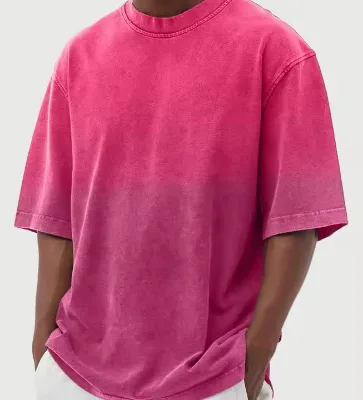 Custom Heavyweight 100% Cotton T-Shirt Street Wear Vintage Fashion Design High Quality Knitted Fabric