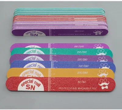 Nail File 100 180 Hot Pink Nail Files Pattern Manicue Products Files for Nails