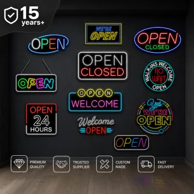 Dimmable 5V 12V Acrylic Backlit Neon Lights Personalized Custom Name Logo Sign for Restaurant Home Man Cave Wall Hanging
