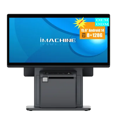 New POS Machine Android 13 OS Billing System modular design Removable customer display 15.6''+10.1'' dual screen POS Terminal