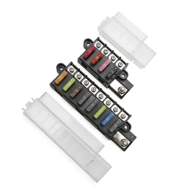 1input 4 8 Output 4 8 Way Position Circuit Compact Fuse Box Holder Blocks for ATY ATO ATC 0257 0287 Tractor Car Fuse 12V 32V