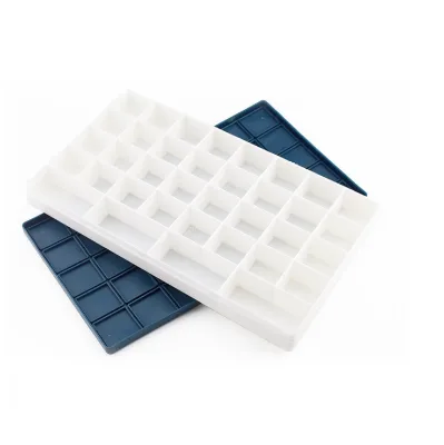 Portable Outdoor Travel Palettes 36 Wells Watercolor Gouache Acrylic Oil Paint Durable Plastic Material Portable Pigment Tin