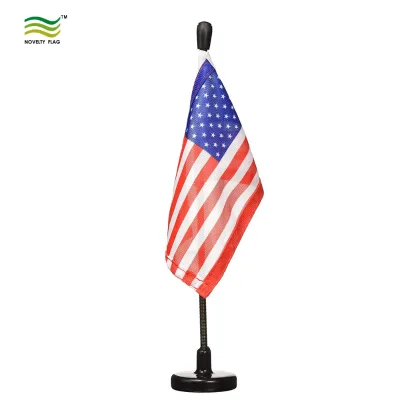 Wholesale United States & America USA Car Flag with Magnetic Base and Flexible Flag Pole