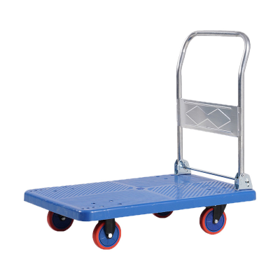 Folding Trolley Hand Carts Trolley Material Handling Trolley Flatbed Folding Cart Plastic Platform Trolly