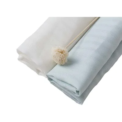 100% Natural Jacquard Ramie Fabric for Men's & Women's Shirts Available in White Black Light Blue Three Colors