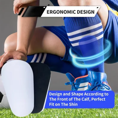 2024 Hot Selling Mini Shin Guards for Soccer Players Tiny Shin Pads for Men Sports Safety Equipment