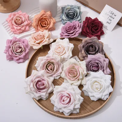 BIG Roses Artificial Silk Flower Heads Rose Flower Head