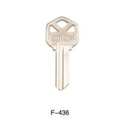 Door Key F-436 Blank Brass Zinc Alloy Uncut Key