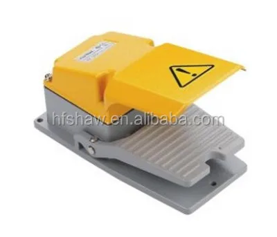 High Quality125V/250V/380V Electric Foot Metal Pedal Control Switch Waterproof Push Button Foot Pedal Switch  Colorful