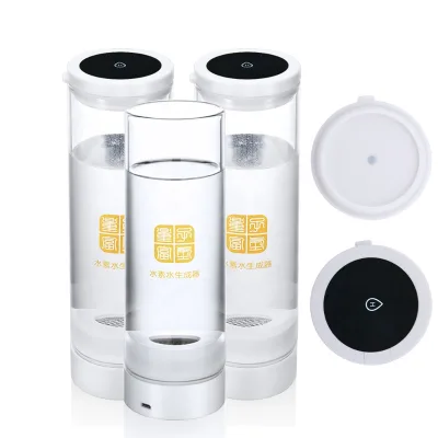 Portable 2.4G Wireless Transmission Intelligent Hydrogen Water Generator High Borosilicate Glass Bottle Household Use Battery
