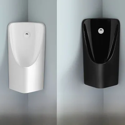 Triangle Wall-Mounted Sensor Urinal for Men's Use in Small Apartment Ceramic Material Household