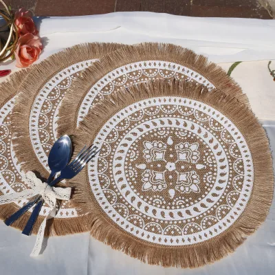Hot Selling Custom Table Placemats Custom Print logo Placemats for Dining Table Luxury Modern