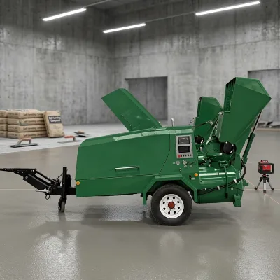 Minle Brand Semi-dry Mortar Equipped with Walking Wheels and High Degree of Mechanization