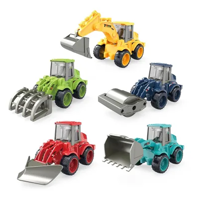 Simulation Friction Inertial Plastic Cheap Construction Engineering Car Truck Toy