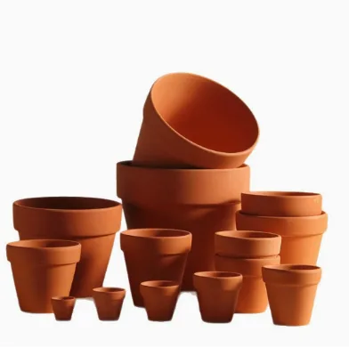 Flower Pot, Red Clay Plant, Low-temperature Succulent Pot, International Ceramic Succulent Round Flower Pot