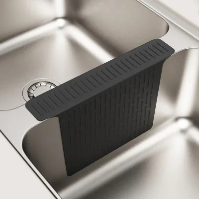 Luxury Anti-Slip Kitchen Sink Protector New Silicone Sink Divider with Bump Scratch Drain Mat Protective Mat for Sink Saddle