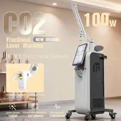 Professional Skin Resurfacing Machine Scar Acne Stretch Mark Wrinkle Removal Tightening 10600nm CO2 Fractional Laser