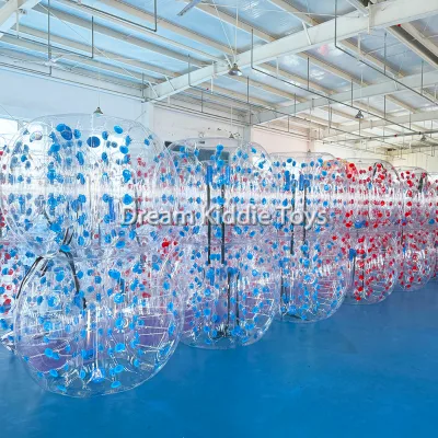 Manufacturer 1.5m 1.8m Size Outdoor Inflatable Bumper Bubble Ball Adult Soccer Ball Game Transparent Bubble Ball for Football