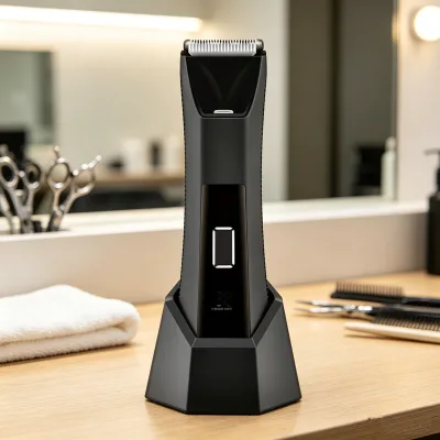 Full Waterproof Ceramic Body Trimmer with LED Light 600mAh Battery IPX7 Multi Replacement Heads Household Use