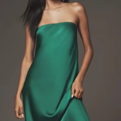 Elegant Satin Evening Gown for Wedding Guests Backless Prom Party Dress Bodycon Fit Summer Slip Dress Cocktail Dress Washable