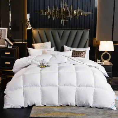 180*220cm Polyester Fiber Hotel White Bedding Duvet Fat Comforter Feather Fiber Bed Comforter Soft Winter Thicken Warm Duvet