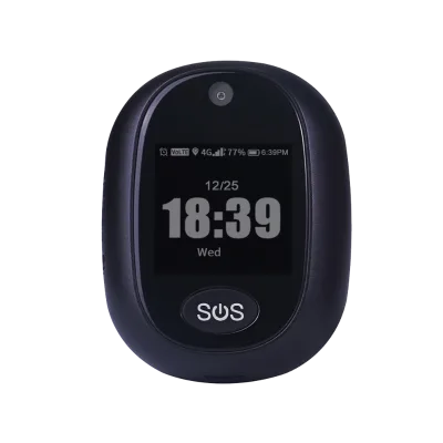 Waterproof Personal 4G Necklace Alarm with GPS Tracking and Camera Function SOS Panic Button