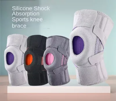Upgraded Polyester Fiber Non-Slip Knee Brace Shock Absorbing Patella Stabilizer Open Type Unisex Knee Support Strips Jump Rope
