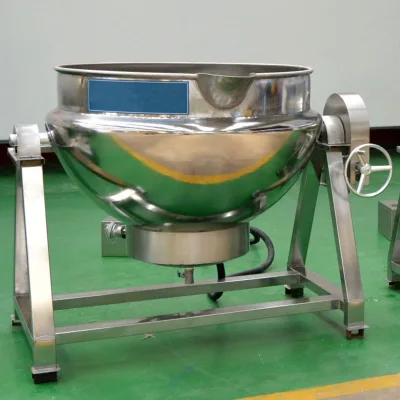 Dependable Commercial Stainless Steel 304 Jacketed Cooking Kettle Pot with Mixer Industrial Jam Maker 380V-480V 1800W BangLan