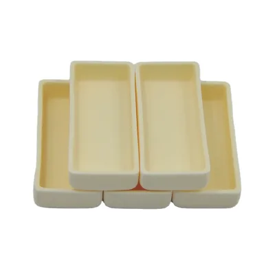 AL2O3 Cordierite Ceramic Boat Crucible Alumina Ceramic Melting Crucible