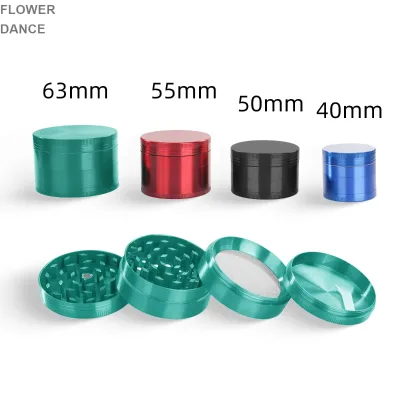 Factory Wholesale Custom logo Hemp Grinder MINI 40mm 50mm 55mm 63mm Zinc Alloy Herb Grinder