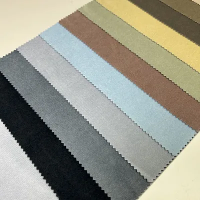 Elegant Pleated Blackout Velvet Fabric Plain European Triple Weave Drapes for French Window Villa Custom Width OEKO-TEX