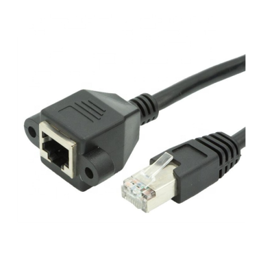 Pure Copper RJ45 Extension Line with Ear Fixed with Screw Hole RJ45 Network male to female Extension Line