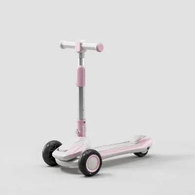 Hot Selling PU Modern Tricycle Adjustable Foldable 3-Wheel Children's Scooter with Deck and Foot Brake for Kids