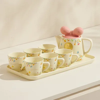 Ceramic Coffee Tea Gift Sets, European Luxury Tea Set, Suitable As a Gift for Mother'S Day, Birthday, Christmas, and Gatherings
