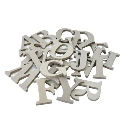 3.5 Inches Card Board Chip Decor Number Alphabet Letters