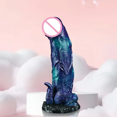 Fantasy Monster alien Silicone G-Spot Anal Dildo with Suction Cup Beginner Colorful Knot Adult Products Sex Toy