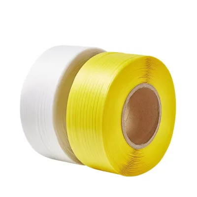 High Strength Green PP Strap Belt Plastic Packing Strapping Band With Embossed Surface
