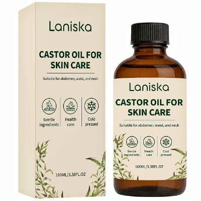 Private Label Essential Body Oil Skin Care Moisturizing Hydrating Nourishing Cold Pressed Gentle Ingredients Castor Oil