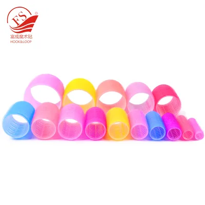 Top Seller Salon Hair Curlers Colorful Nylon Plastic Rollers Hot/Cold Temperature Control Silk Sponge Material Curling Rod