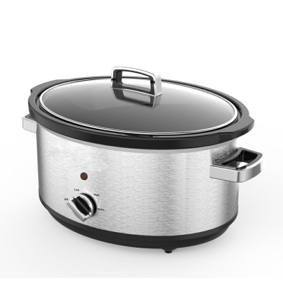 7 QT Oval Manual Portable Electric Slow Cooker Household Slow Cooker