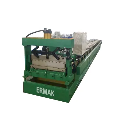 Fully Automatic Hydraulic Plate Rolling Aluminium Metal Iron Sheet Wall Panel Trapezoidal Hidden Roof Panel Roll Forming Machine