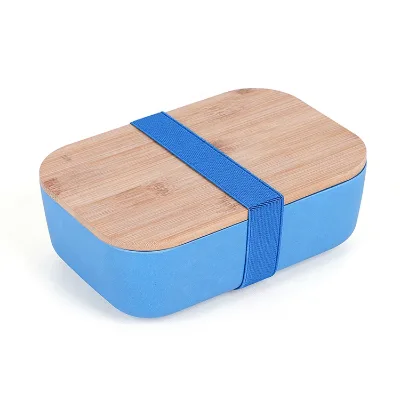 Bamboo Square Carved Lunch Container Food Packaging Eco-Friendly Bambu LunchBox