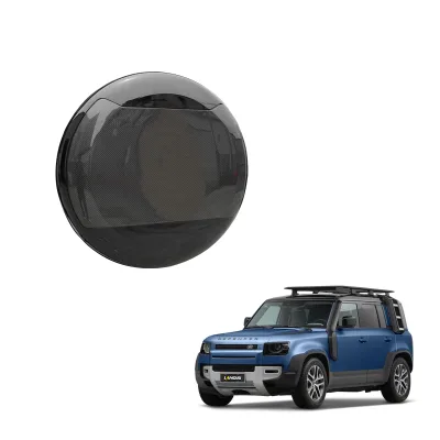 Car Exterior Accessories Carbon Fiber Tire Wheel Protector Cover for Land Rover Defender Spare Tire Cover